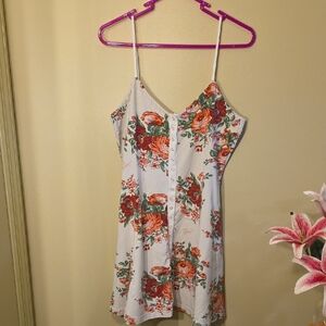 Betsey Johnson Pink and White Floral Dress